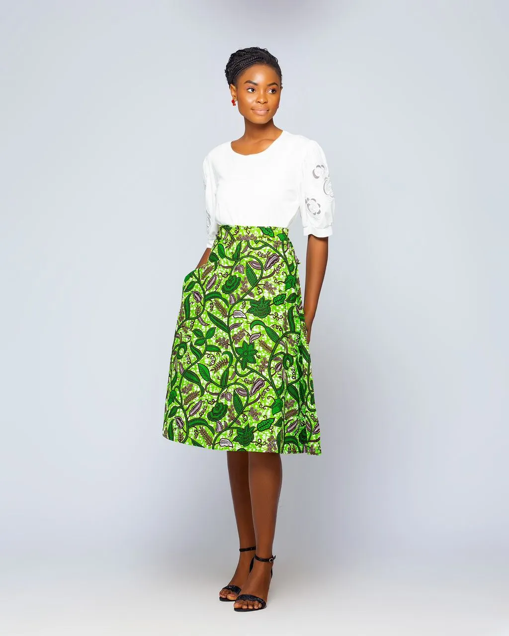 A line wrap skirt