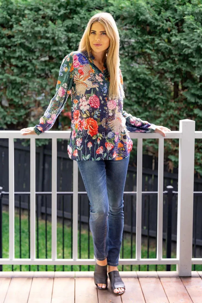 Cienna - Honeybird Print Shirt