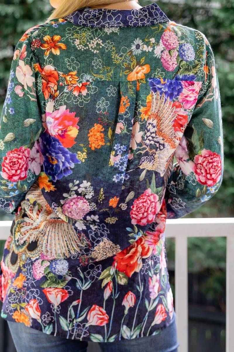 Cienna - Honeybird Print Shirt