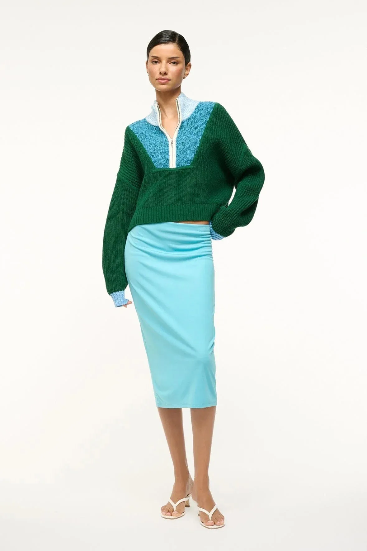 Cropped Hampton Sweater - Jungle