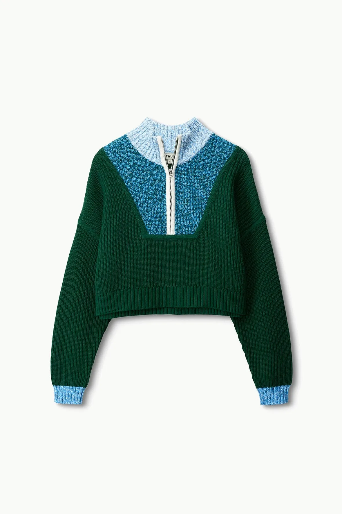 Cropped Hampton Sweater - Jungle