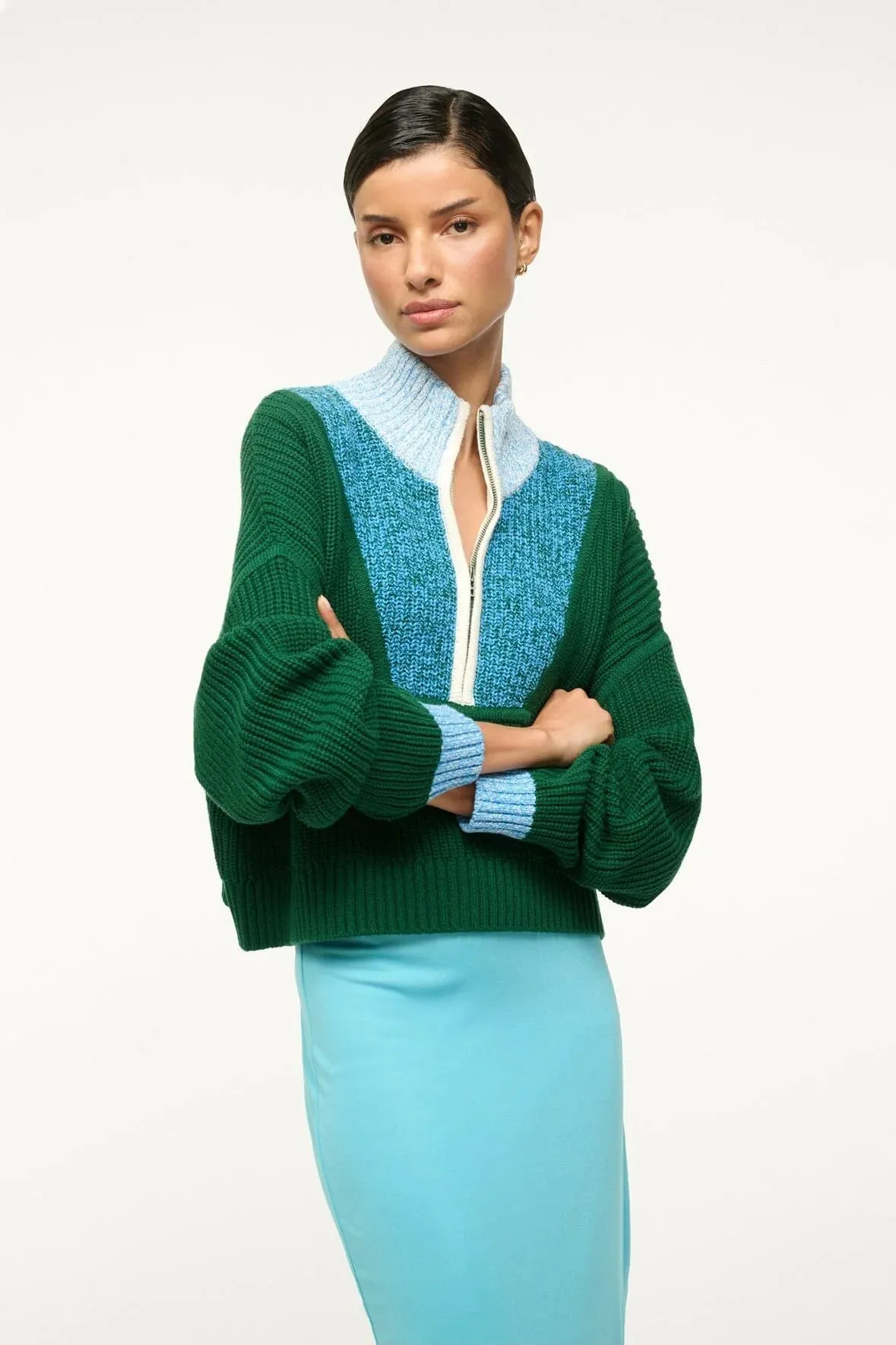 Cropped Hampton Sweater - Jungle