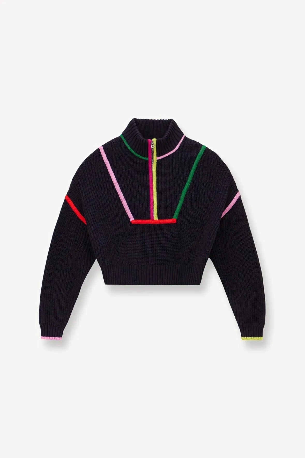 Cropped Hampton Sweater - Navy