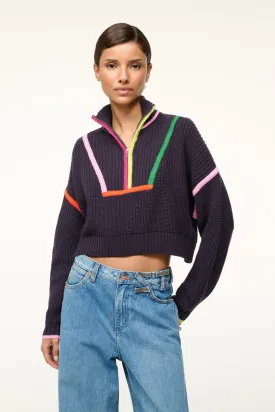 Cropped Hampton Sweater - Navy