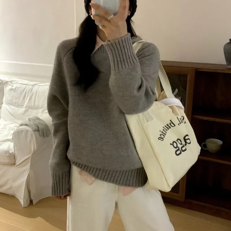 Fashion Pullover Knitted Sweater