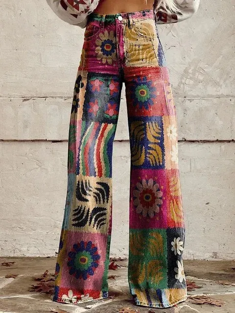 FIONA | WOMENS RETRO BAGGY PANTS
