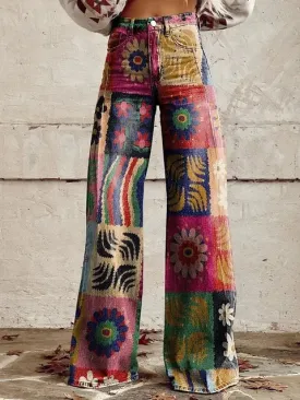 FIONA | WOMENS RETRO BAGGY PANTS