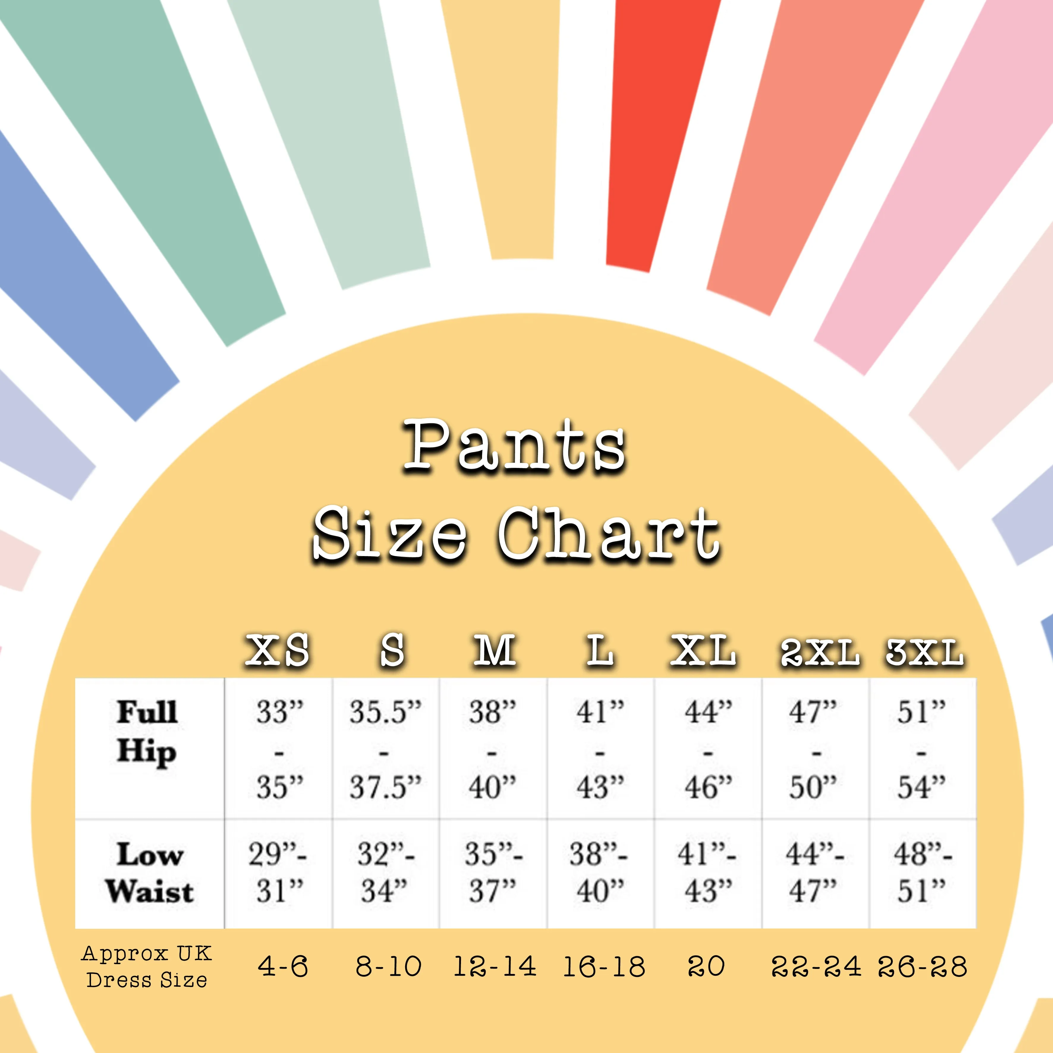 High Waisted Rainbow Adult Pants | Women's Knickers | Organic Cotton Underwear