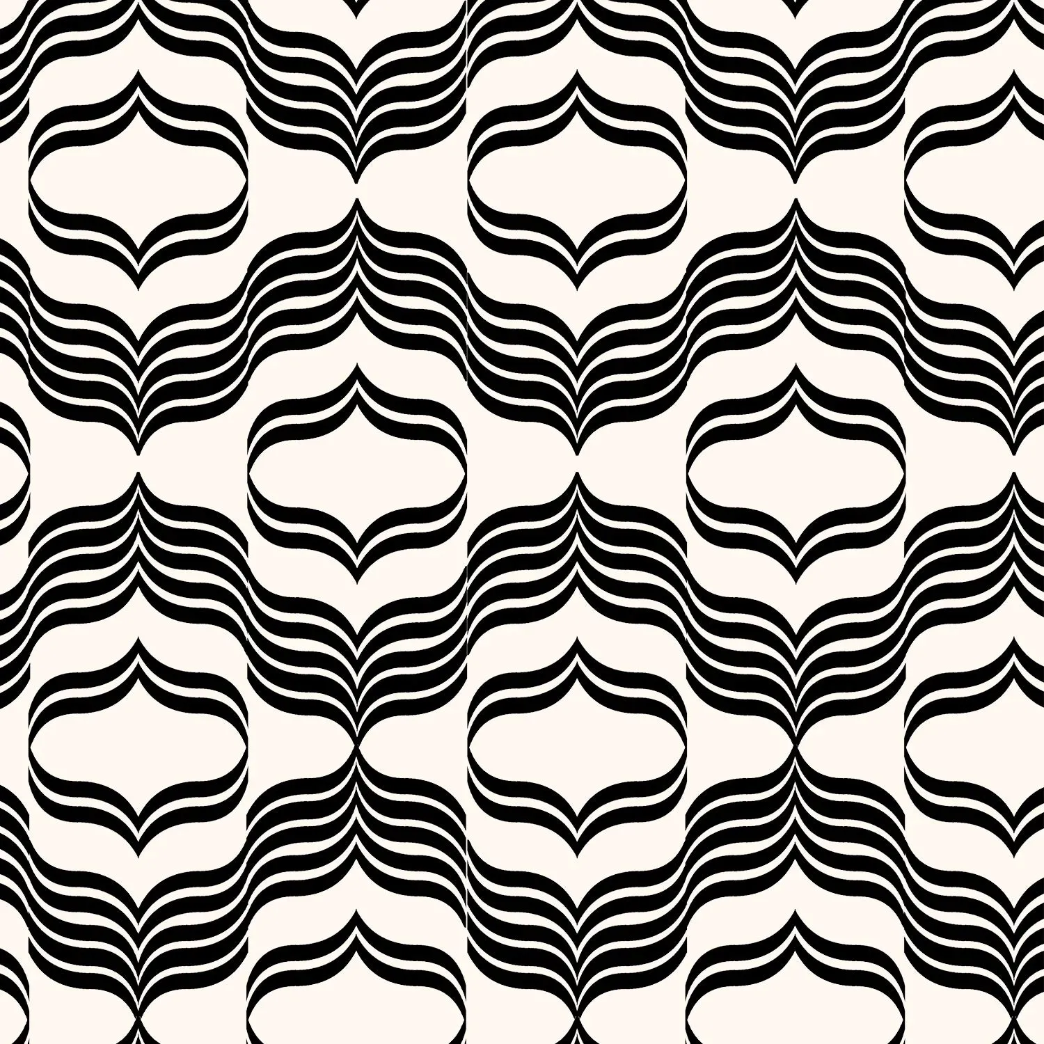 Kastel Cap Sleeve Black and White Geometric 1/4 Zip