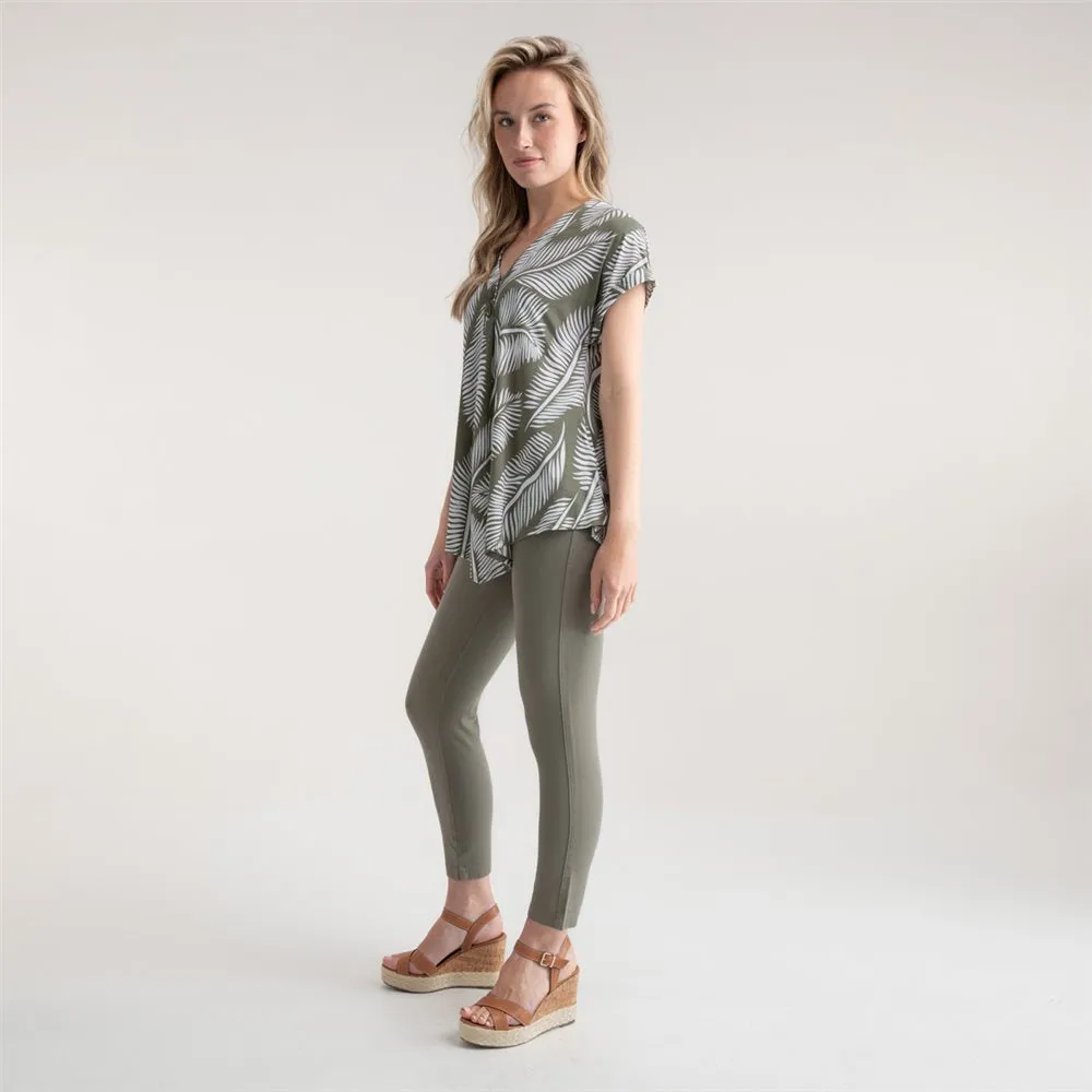 Khaki Print Tunic - Khaki