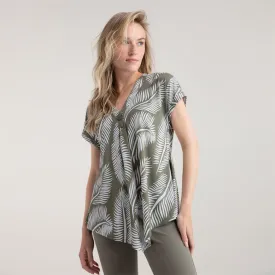 Khaki Print Tunic - Khaki