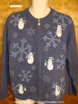 Mega Snowflakes Ugly Christmas Jumper