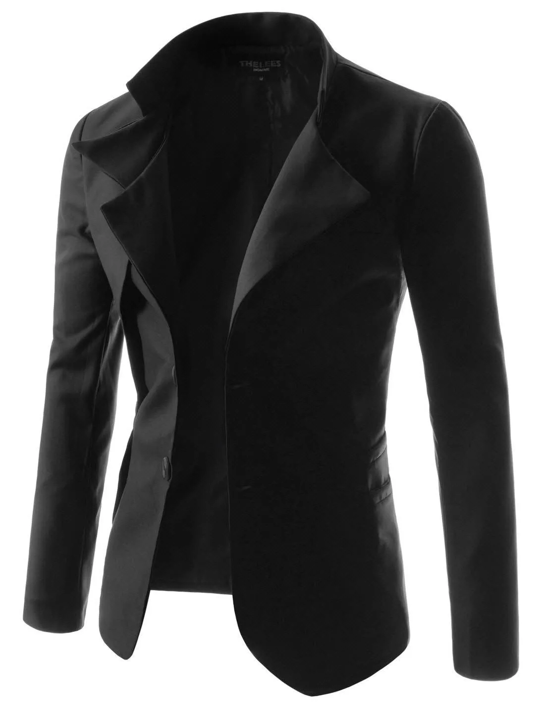 Men's Goth Vintage Stand Collar Irregular Design Suit Jacket