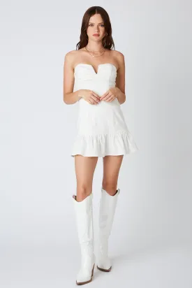 Notched Fit and Flare Dress
