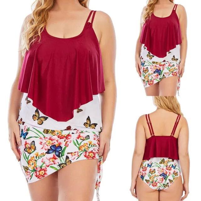 Plus Size One Piece Women's Swimsuit