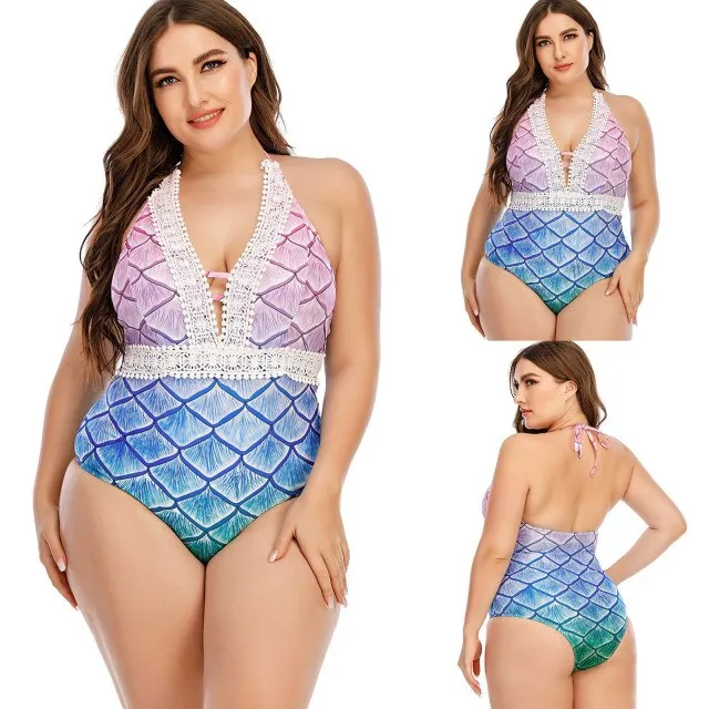 Plus Size One Piece Women's Swimsuit