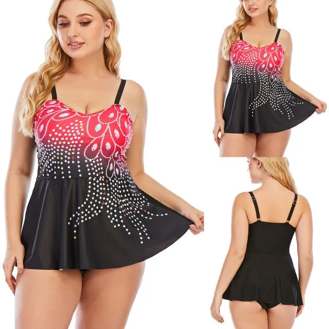 Plus Size One Piece Women's Swimsuit