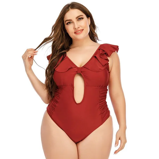 Plus Size One Piece Women's Swimsuit