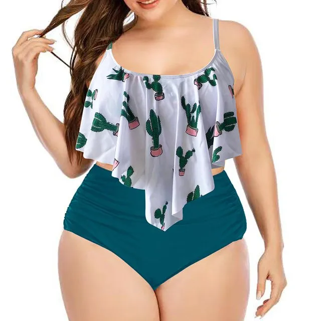 Plus Size One Piece Women's Swimsuit