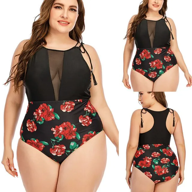Plus Size One Piece Women's Swimsuit