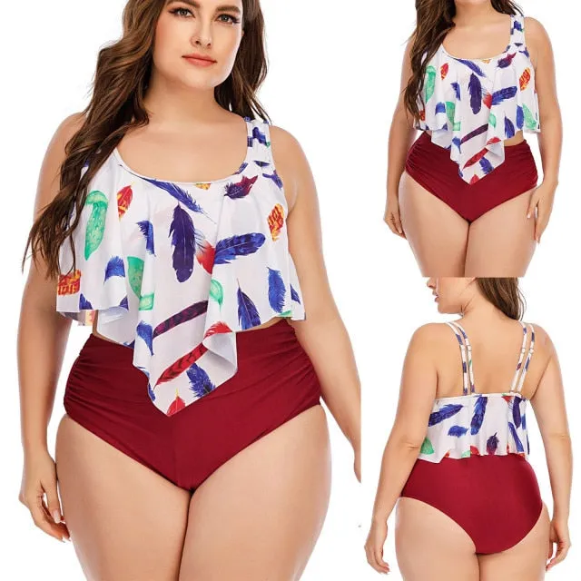 Plus Size One Piece Women's Swimsuit