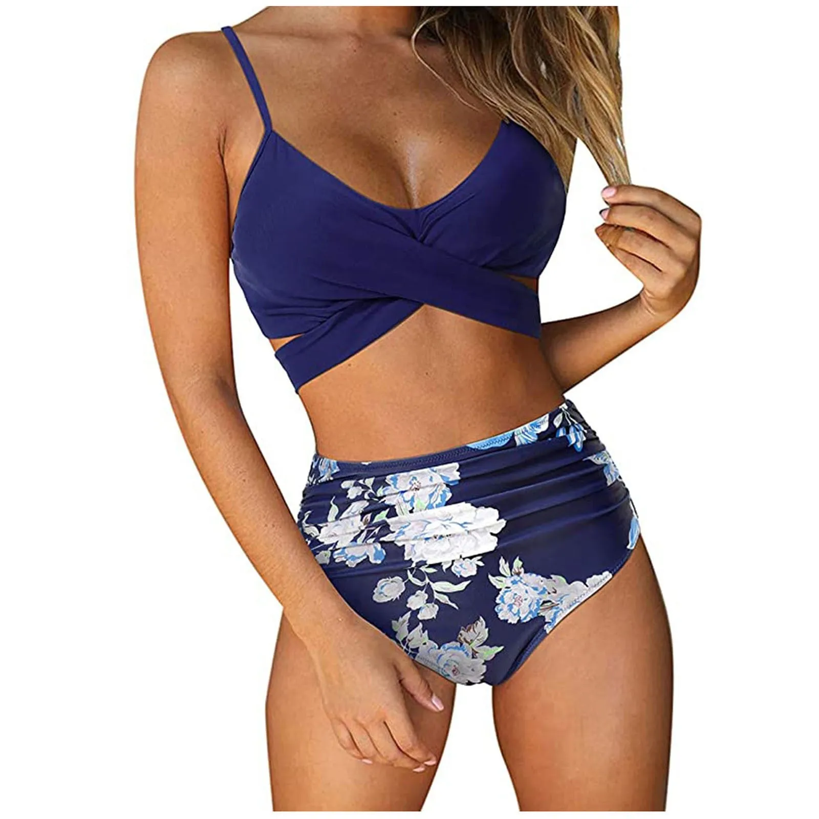 Print Bandage Two-piece Swimwear