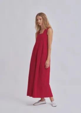 Sayaka Davis Thick Strap Dress in Cherry