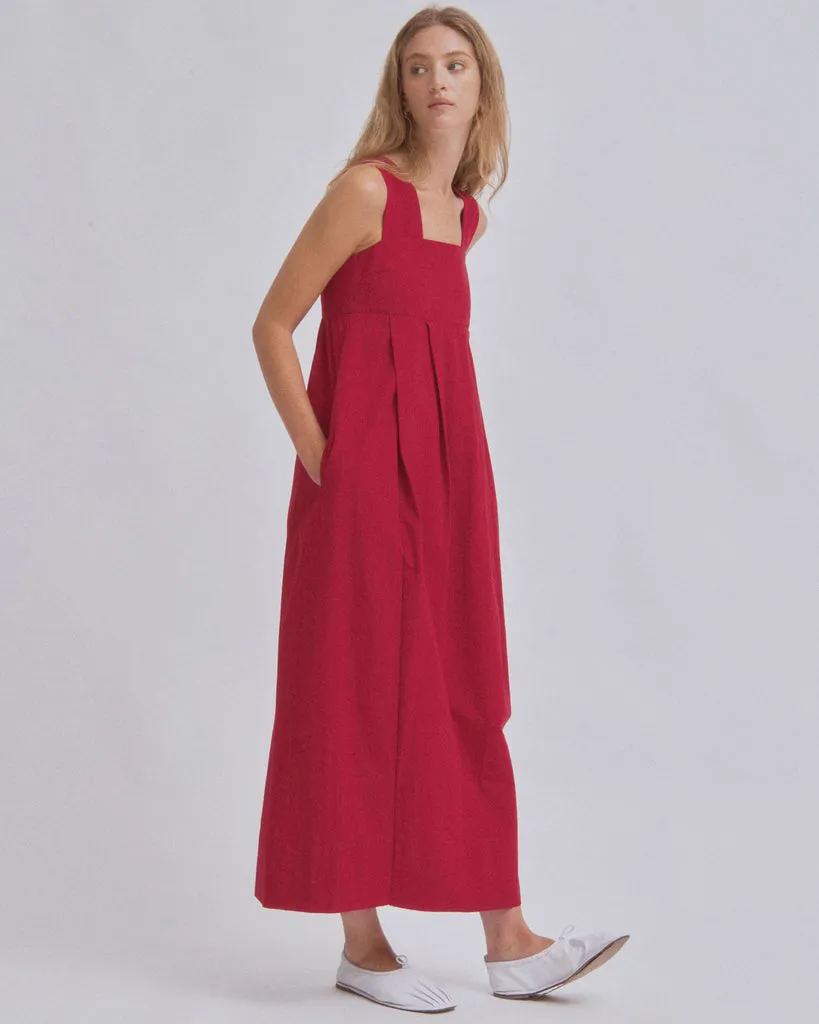 Sayaka Davis Thick Strap Dress in Cherry