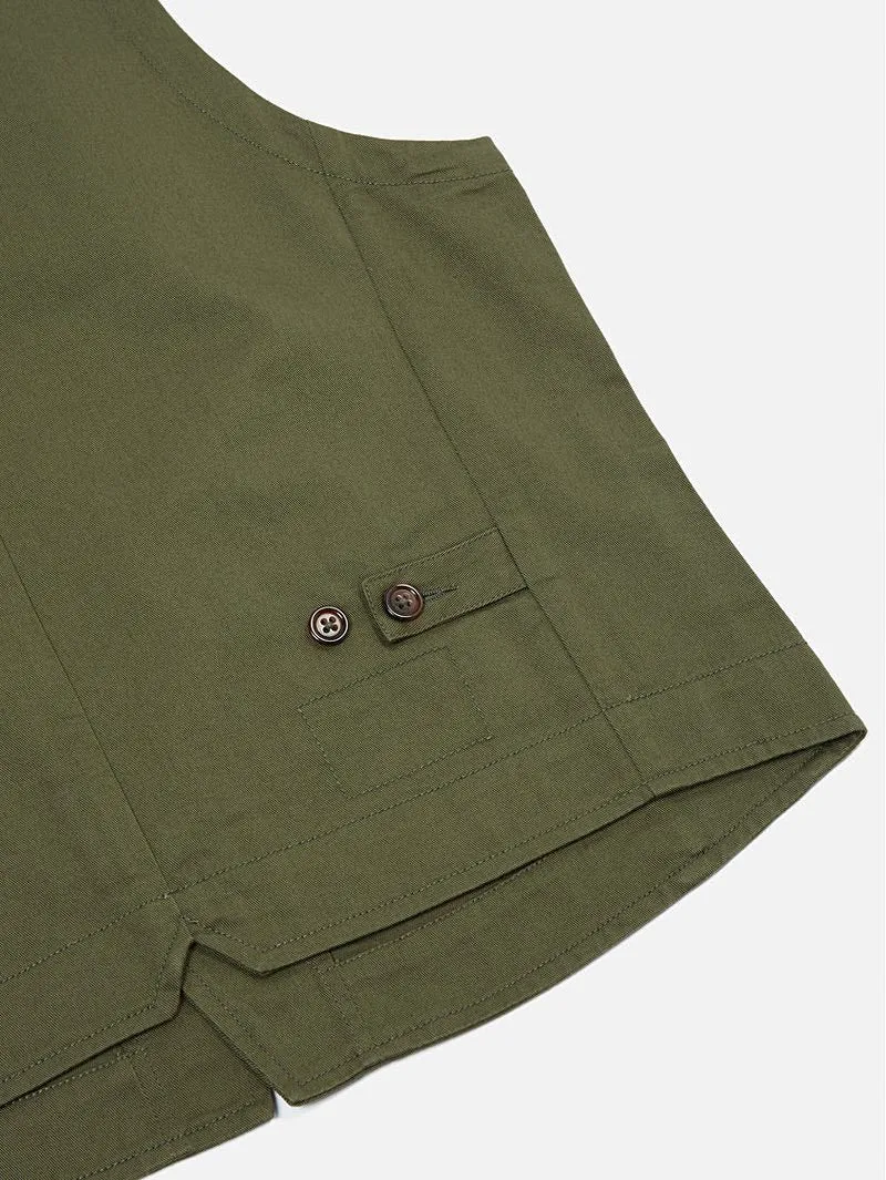 Universal Works Olive Waist Coat