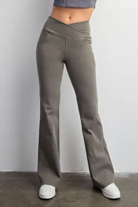 V Waist Flare Pants