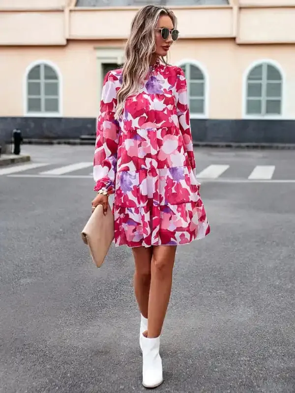 Women’s Elegant Long-Sleeved Dress