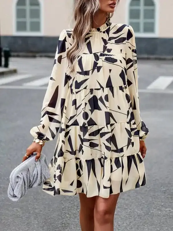 Women’s Elegant Long-Sleeved Dress